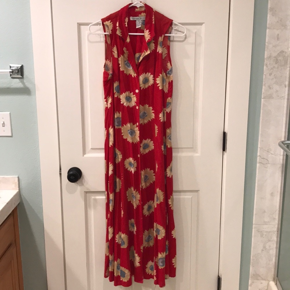 Vintage Floral Maxi Dress